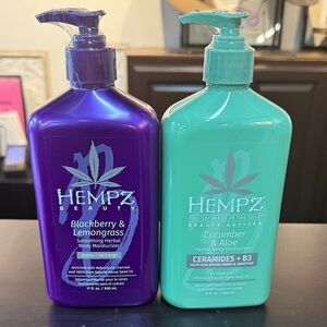 Hempz Purple and Teal Body Moisturizers